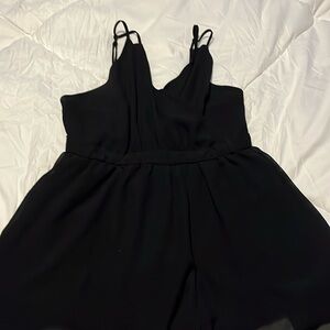Black dressy romper size Medium
